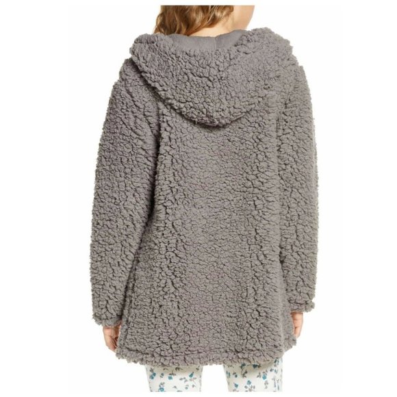 BP Cozy Cloud Hooded Side Pockets Teddy Cardigan - Picture 2 of 11